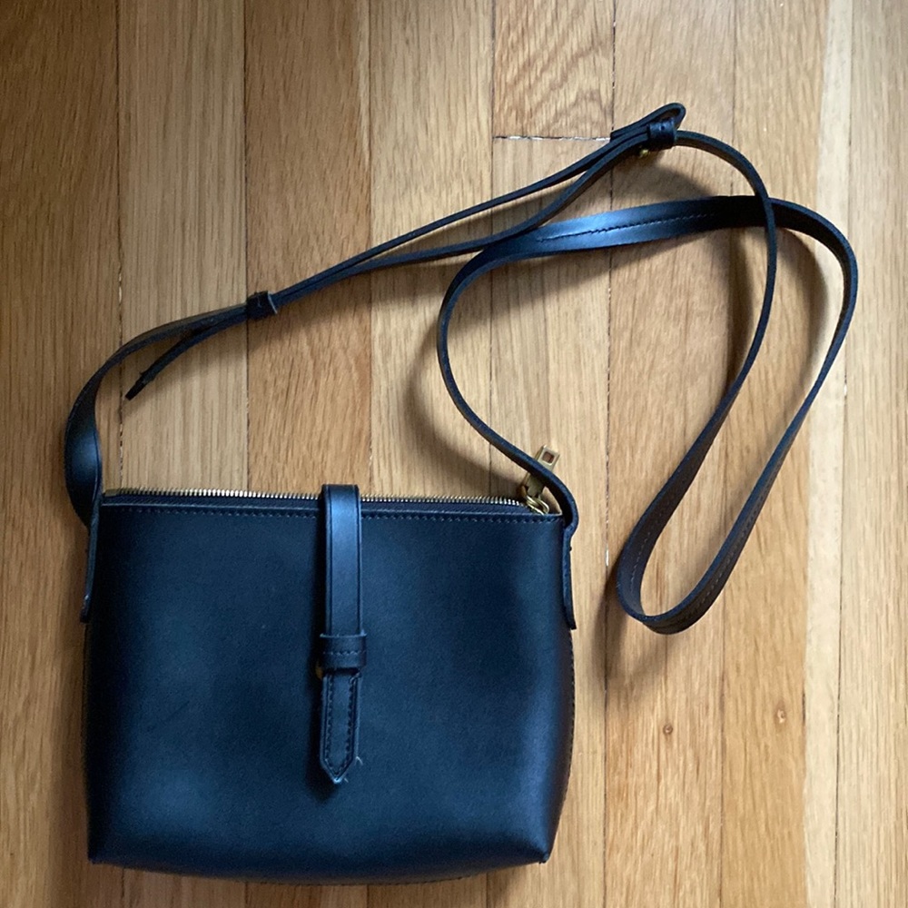 J.Crew black small crossbody bag